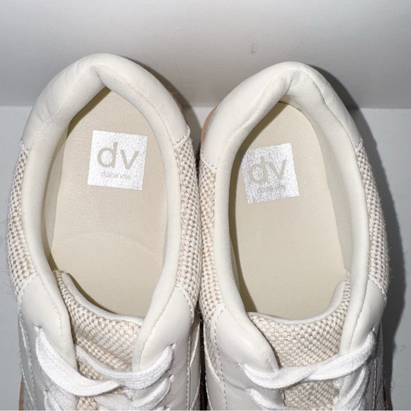 DV by Dolce Vita Bubbles Tan Almond Tweed Sz 9.5 Platform Y2K - Picture 5 of 12